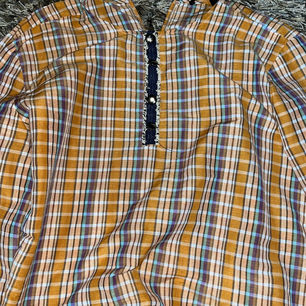 Long Plaid Tunic
